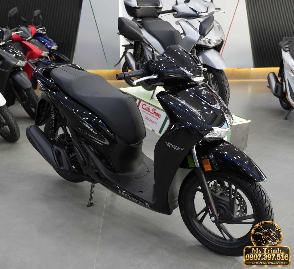Honda SH150i Ý đen bóng 2027 tại Đồng Nai - Sơn bóng lịch sự, tiện ích cho mỗi ngày
