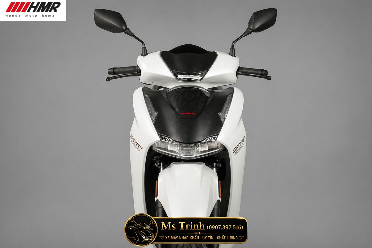 Honda SH350i nhập Ý 2026 tại Đồng Nai - SH350i Sporty Trắng Nhám, Xám Bóng Đẳng Cấp Chuẩn Ý