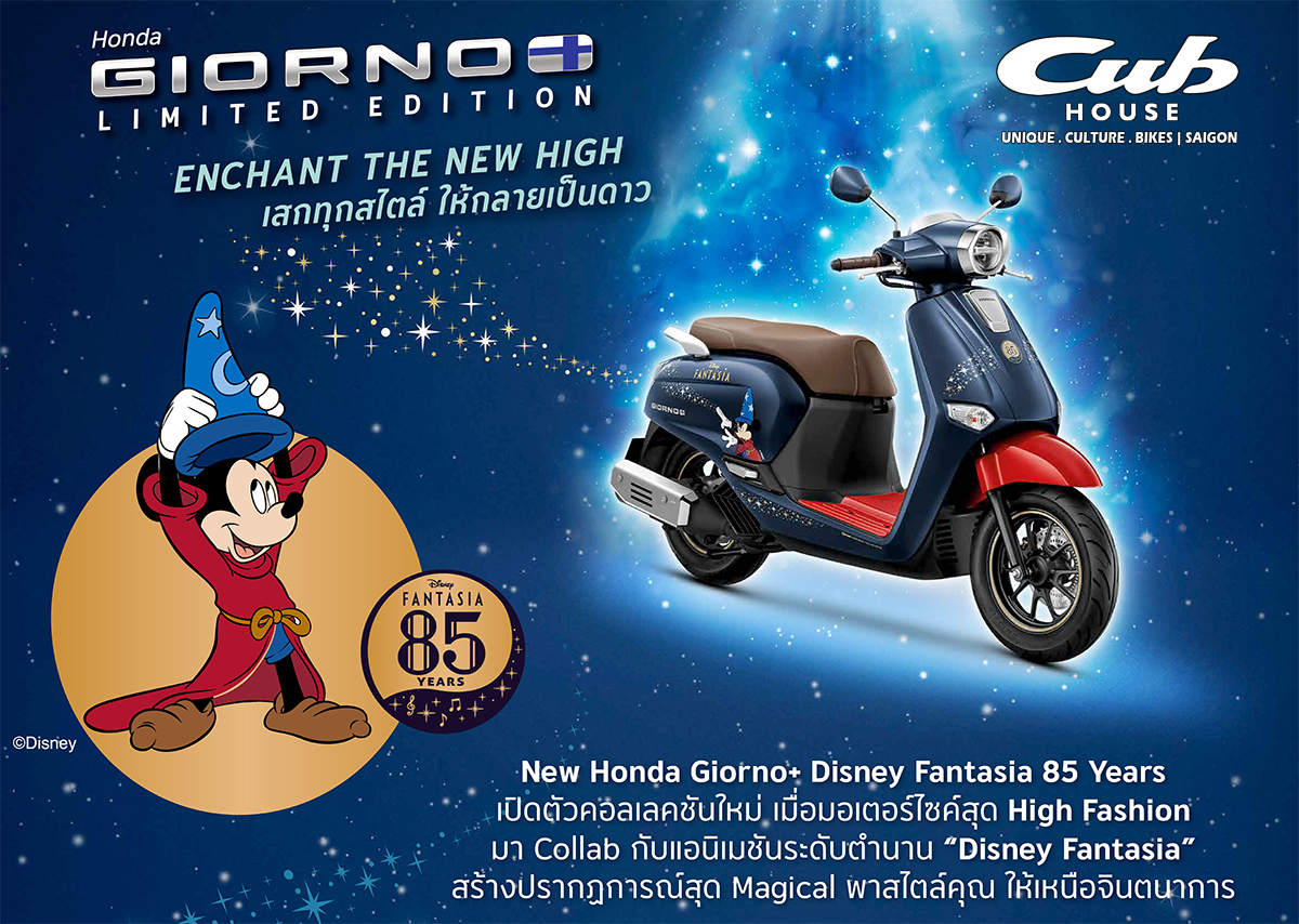 Honda Giorno+ Disney Fantasia 85, Bản Giới Hạn 2.000 xe tại Đồng Nai