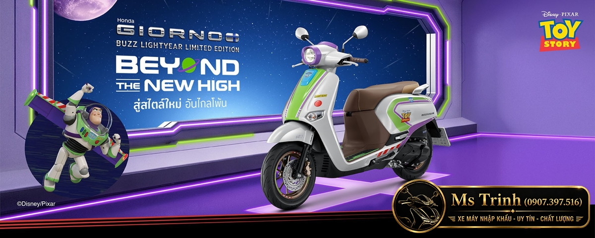 Honda Giorno+ Buzz Lightyear Limited Edition 2026 Bản giới hạn 2.000 xe tại Đồng Nai
