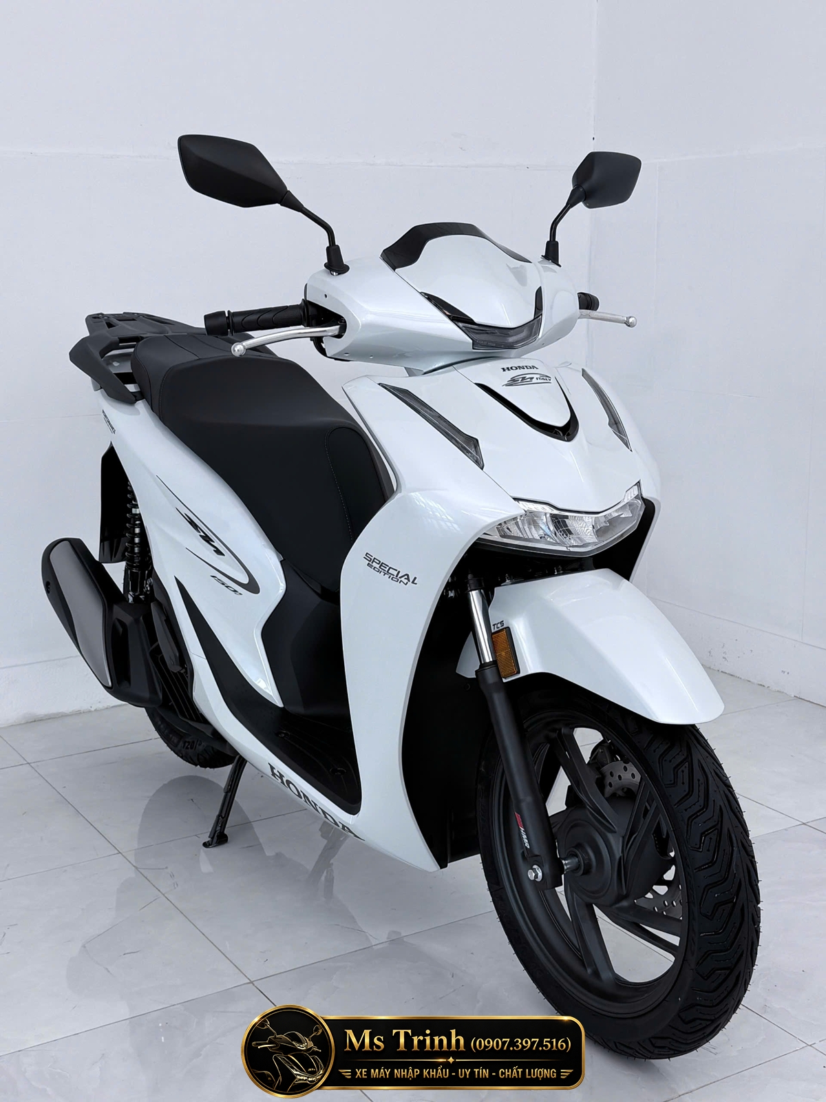 Honda SH150i Special Edition Standard nhập HMR Ý màu trắng tại Đồng Nai: Giá trị nằm trong từng chi tiết nguyên bản