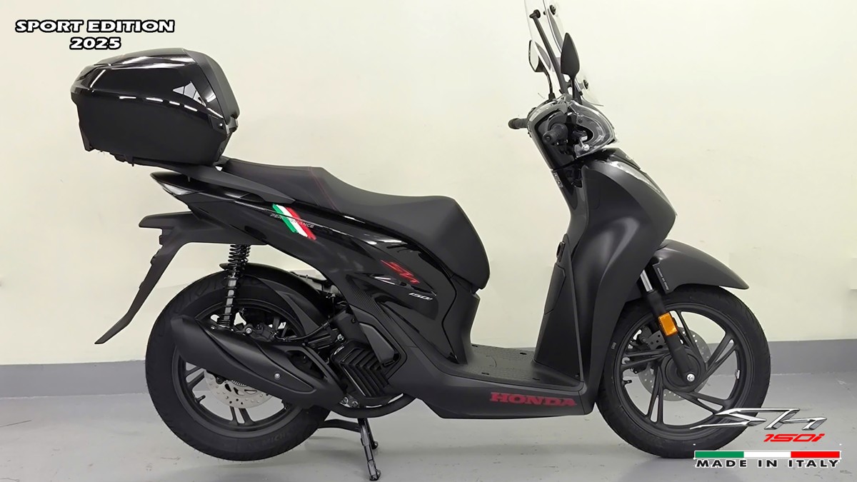 Honda SH150i 2025 Italy Sport Edition Màu Đen, Nhập Chính Hãng, Giá Rẻ tại Đồng Nai