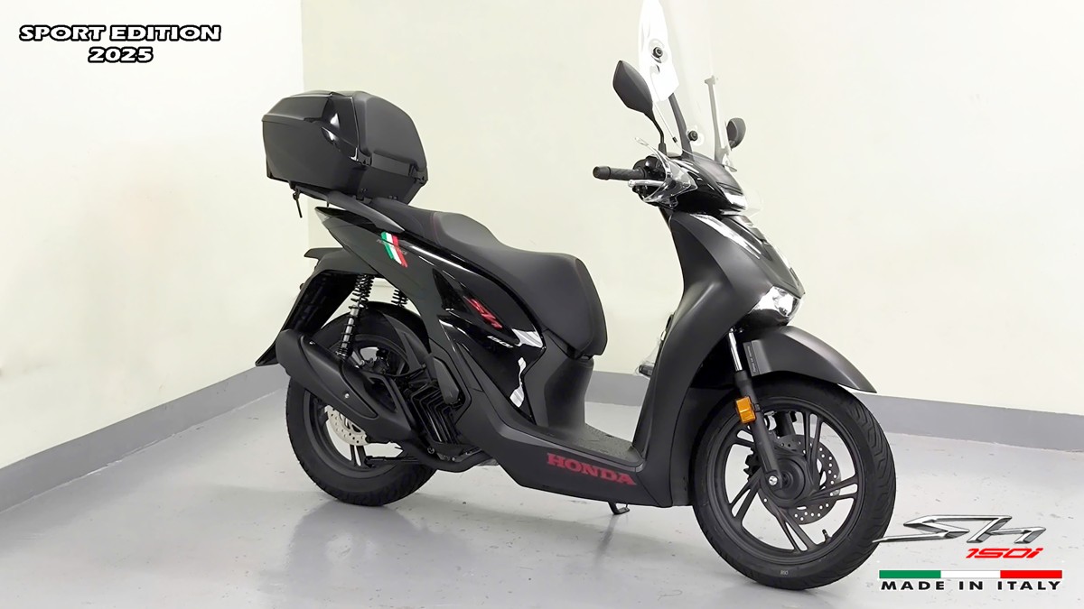 Honda SH150i 2025 Italy Sport Edition Màu Đen, Nhập Chính Hãng, Giá Rẻ tại Đồng Nai