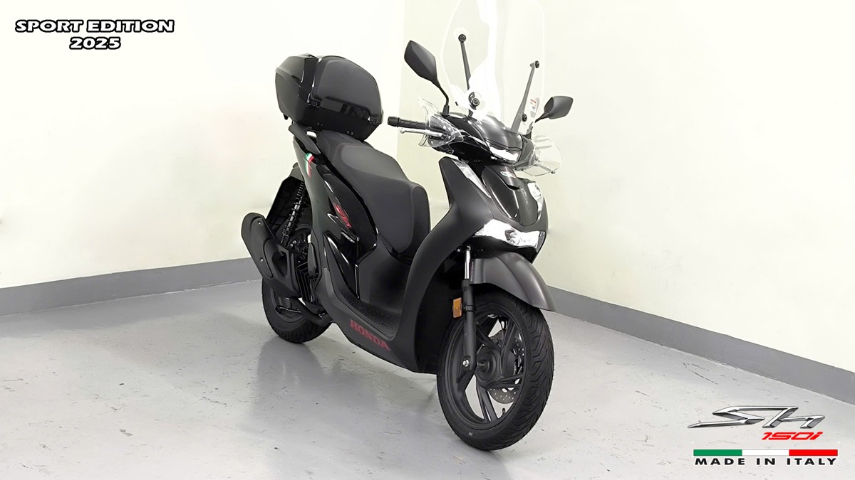 Honda SH150i 2025 Italy Sport Edition Màu Đen, Nhập Chính Hãng, Giá Rẻ tại Đồng Nai