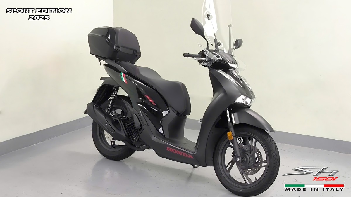 Honda SH150i 2025 Italy Sport Edition Màu Đen, Nhập Chính Hãng, Giá Rẻ tại Đồng Nai