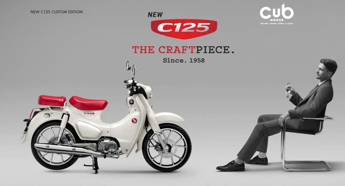 Honda Super Cub 125 Custom Edition Thái Lan 2025 màu trắng tại Đồng Nai
