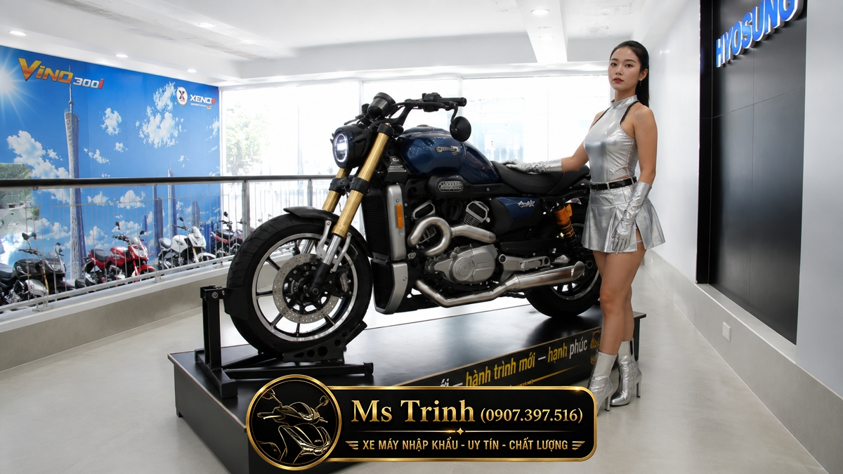 Hyosung GV350X tại Đồng Nai - Cruiser 350cc Phong Cách Mỹ Cơ Bắp, Cá Tính