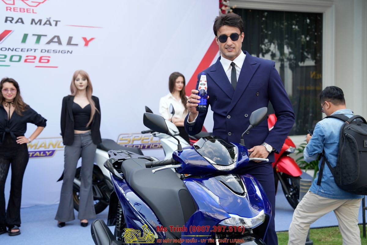 Honda SH150 Vetro Blue 2026 Limited Edition - Siêu phẩm SH Ý dàn áo xanh trong suốt cực hiếm tại Đồng Nai