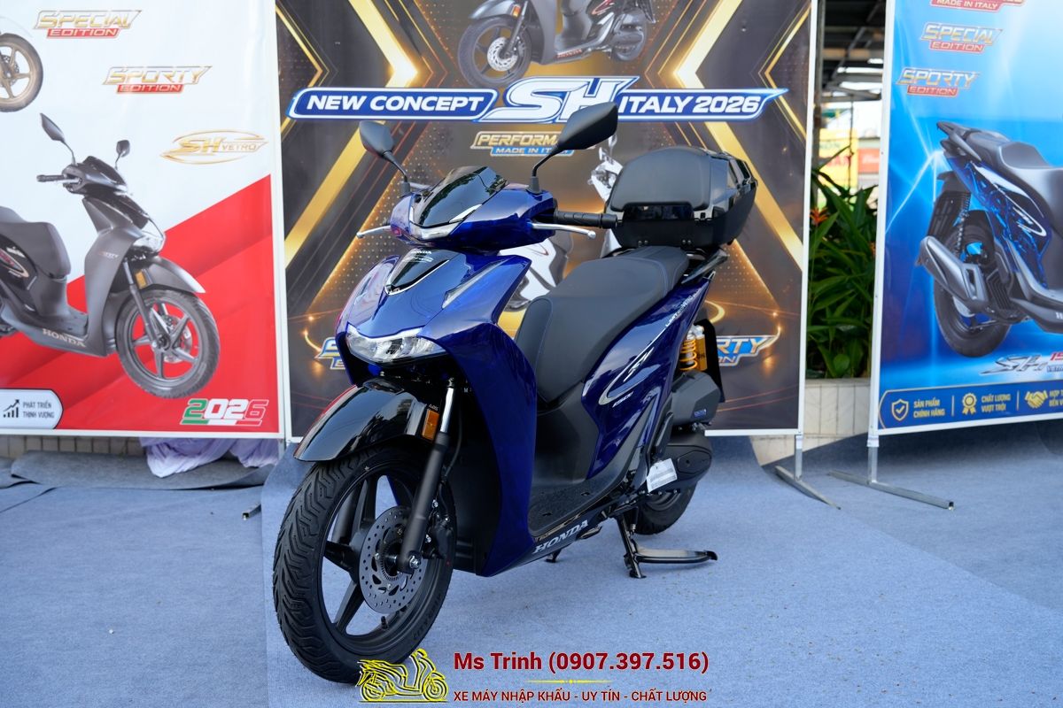 Honda SH150 Vetro Blue 2026 Limited Edition - Siêu phẩm SH Ý dàn áo xanh trong suốt cực hiếm tại Đồng Nai