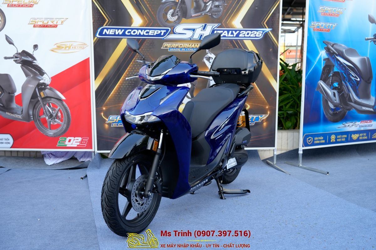 Honda SH150 Vetro Blue 2026 Limited Edition - Siêu phẩm SH Ý dàn áo xanh trong suốt cực hiếm tại Đồng Nai